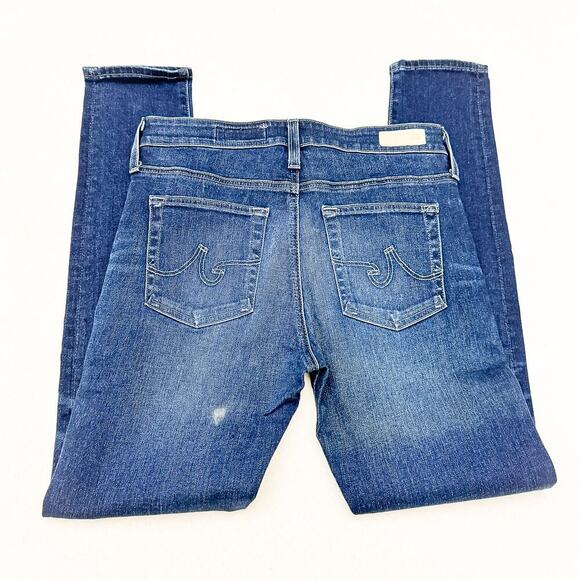 AG The Farrah Skinny Ankle High-Rise Dark Wash Denim Jeans Size 27 - Picture 5 of 9